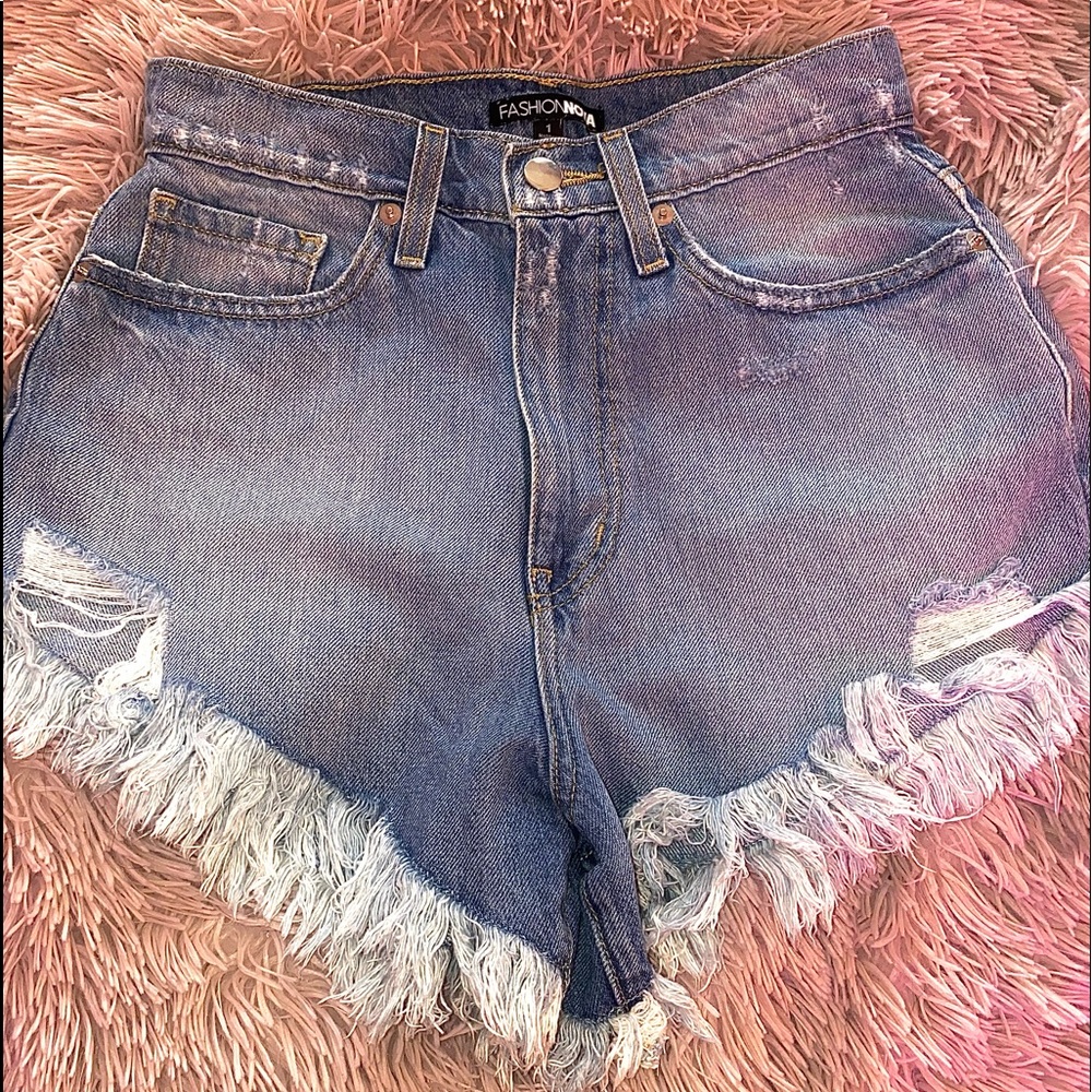 Jean high waisted shorts. Fashionnova